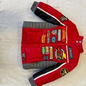 Disney Lightning McQueen winter Racing Jacket - Red and Gray